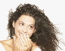 Woman with cold sore Woman with cold sore
