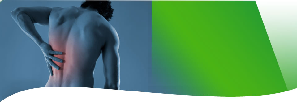 Man with sore back