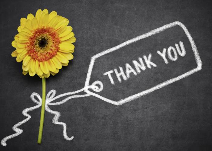 A big thank you!