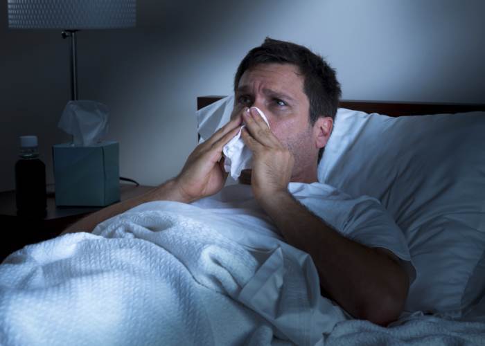 Are your flu symptoms getting worse at night?