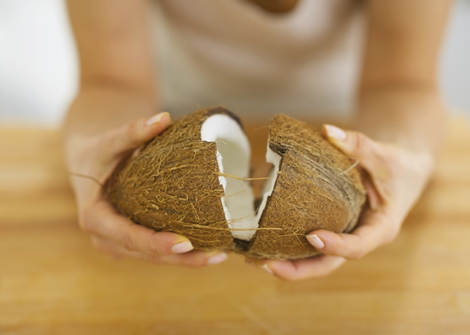 How to open a Coconut How To Get Coconut Out Of Shell Microwave