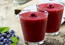 Raspberry & Blueberry Smoothie with Coconut Milk