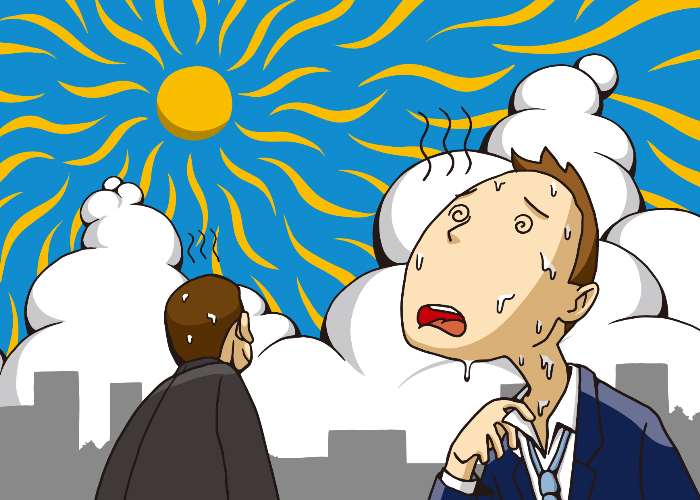 What are the signs of heat exhaustion?