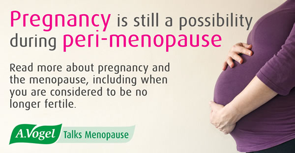 Pregnancy and menopause - No matter how irregular your periods may become, it is possible to conceive during peri-menopause