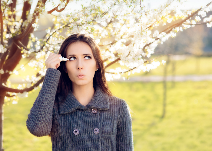 How do you stop your eyes from watering?