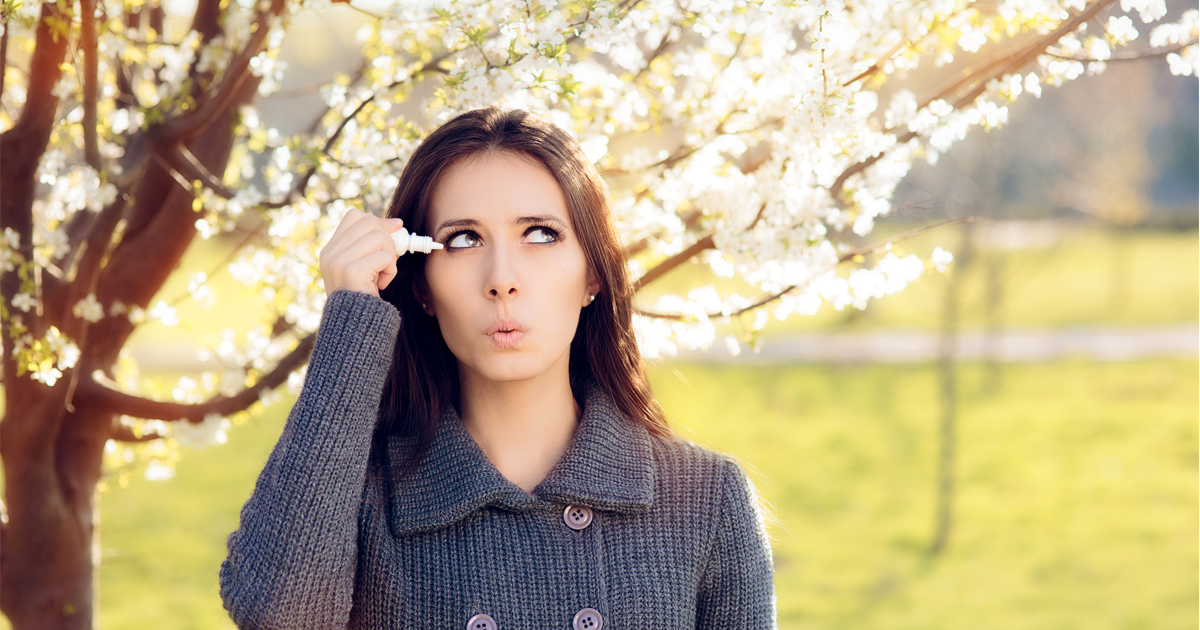 How do you stop your eyes from watering?