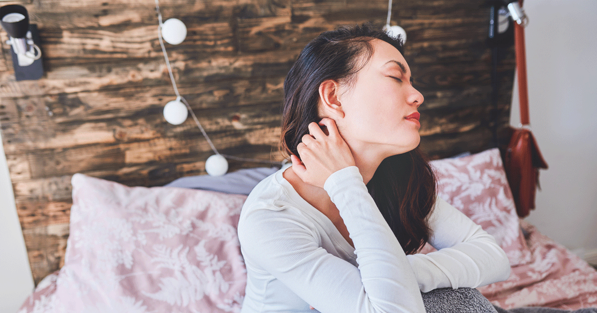 lower neck pain after sleeping