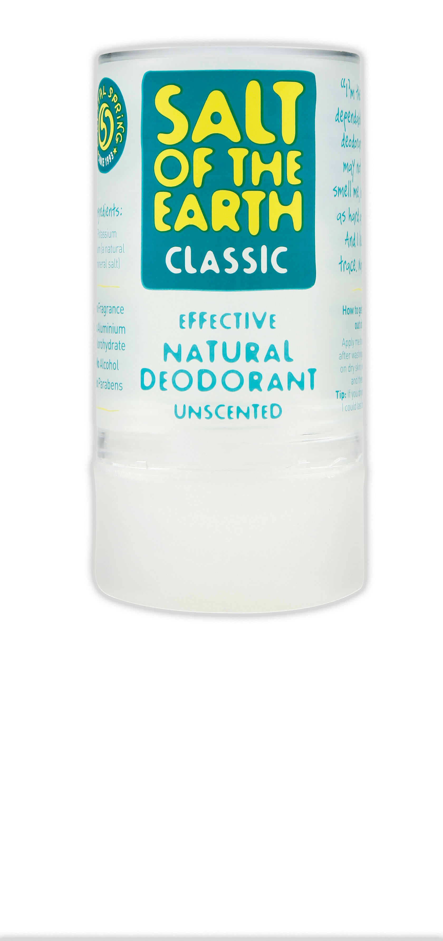 Salt of the Earth A natural unscented deodorant