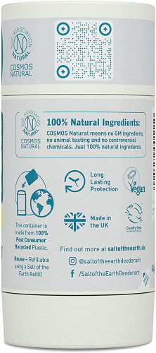 Salt of the Earth | Unscented Natural Deodorant Stick